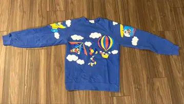 80s 빈티지 디즈니 다이아 클럽 도날드 트레이닝복