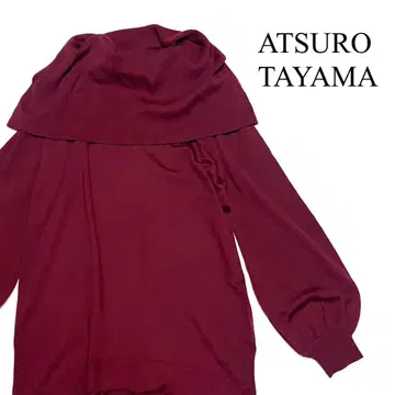 새상품 아츠로 우타야마 케이프 칼라 니트 메리노울 impression