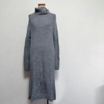 양모 100% 니트 무릎 기장 원피스/23구 온워드 카시야마