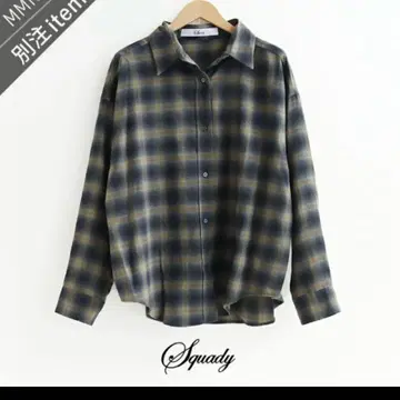 이번 시즌 신상 미사용 새상품 스카디 일본제 체크 셔츠