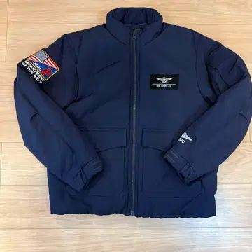 AVIREX USMC 다운 자켓 XL 네이비