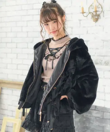 ROJITA 레이스업 퍼 블루종