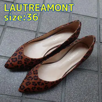 LAUTREAMON 레오파드 무늬 플랫 펌프스 36