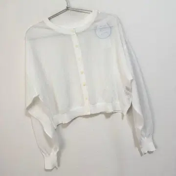 나노 유니버스 크롭 시어 니트 가디건