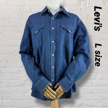 Levi's 리바이스 긴팔 데님 셔츠 면 100% L 사이즈