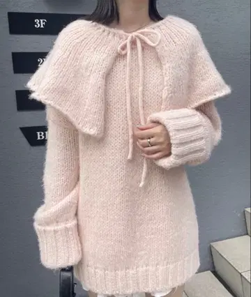 mystic mline 빅 옷깃 니트