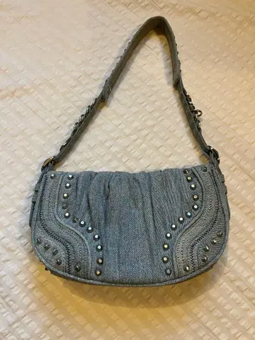 Zara 데님 찡 장식 숄더백 사용 횟수 적음