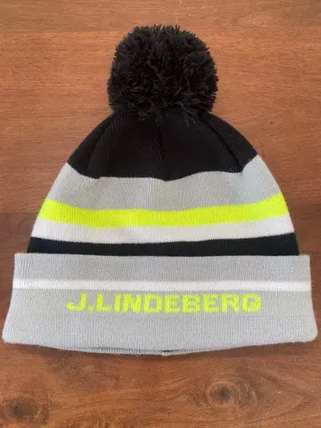 J.린드버그 니트 모자 남성용 골프 블랙 스트라이프 073-55901