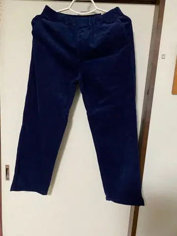 무인 이지 스트레이트 팬츠 네이비 XL 새상품