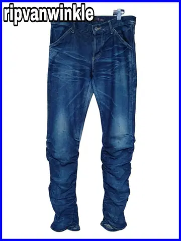 세일 ripvanwinkle 다크 블루 슬림핏 데님