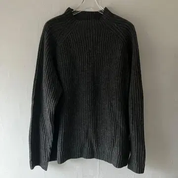 j.crew 남성용 모크넥 케이블 니트 스웨터 무지 그레이