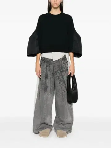 sacai 7부 기장 퍼프 슬리브