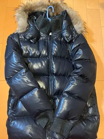 블랙 다운 자켓 퍼 포함
