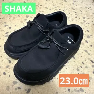 SHAKA 블랙 모카신 23cm
