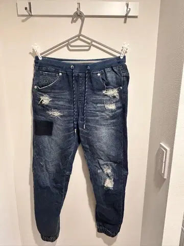 BAYFLOW 베이플로우 데미지 데님 조거 팬츠 사이즈 2 S~M