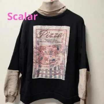 Scalar 미사용 새상품 피자 긴팔 상의