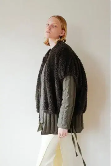 CLANE 클라네 BOA VEST LAYERED DOWN COAT