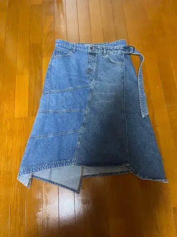 ZARA 비대칭 데님 스커트 L