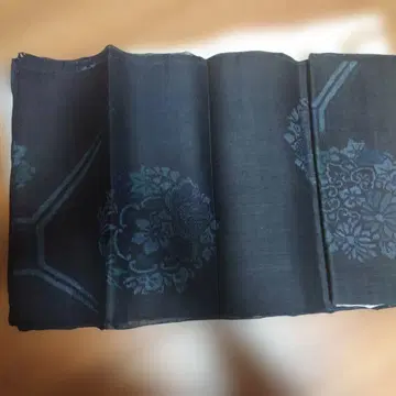 블랙 플라워 무늬 야구라 세탁 완료