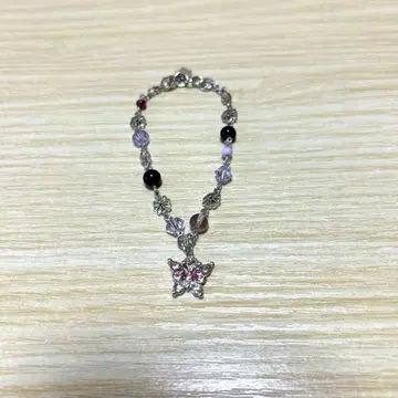 별 모양 참 포함 비즈 팔찌