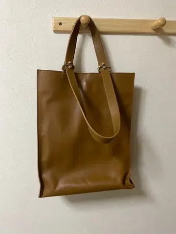 바니스뉴욕 브라운 가죽 토트백