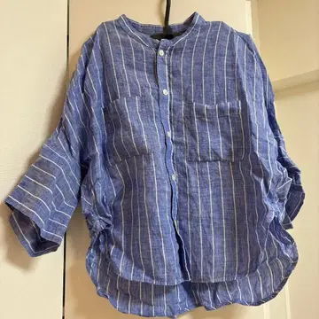 맥피 린넨 스트라이프 셔츠 36 사이즈