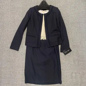 네이비 프릴 정장 세트 7AR