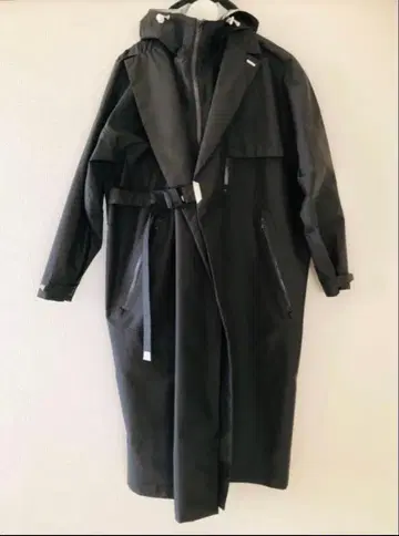 F/CE 2way 랩 더블 브레스티드 코트 그레이 색상