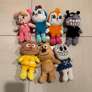 호빵맨 봉제 인형 7체 세트