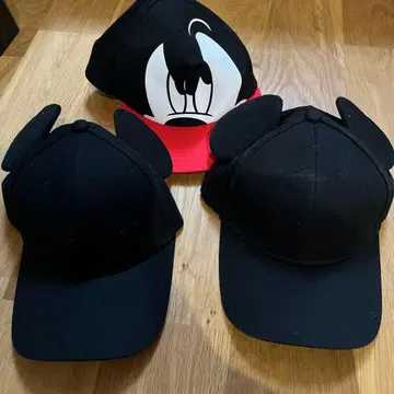 미키마우스 귀도리 모자 3개 세트