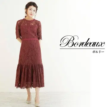 파티 드레스 원피스 결혼식 2차 모임 크리스마스회 레이스 절개