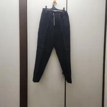 요건 레일 블랙 린넨 팬츠 L 사이즈