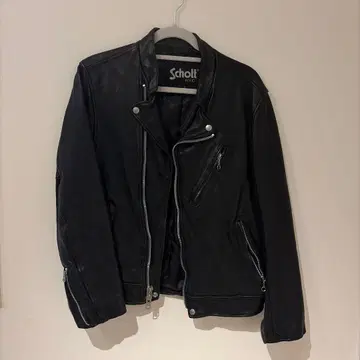 Schott 블랙 라이더 자켓 L
