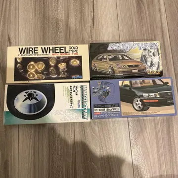 프라모델 구형 자동차 휠 타이어 세트