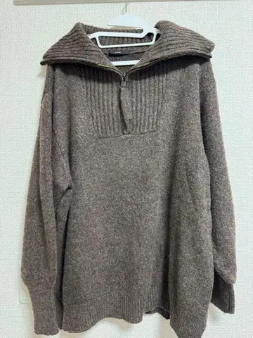 하프 지퍼 BIG 니트