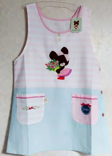 곰돌이 학교 에이프런 꽃