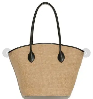 부채꼴 토트백 린넨 패브릭