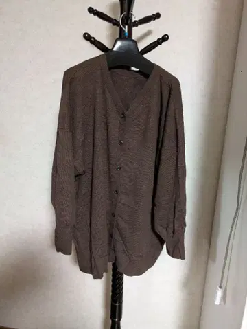 루즈핏 브라운 긴팔 가디건