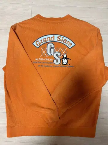 가을/겨울 Munsingwear Grand Slam 오렌지 스웨터