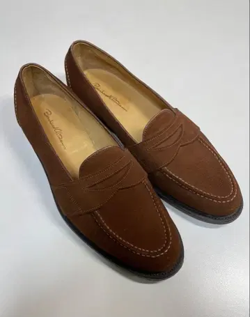 [ 천연 가죽 ] Bernhard Allmen 브라운 스웨이드 로퍼