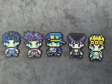 죠죠풍 펄러비즈 캐릭터 5체 세트