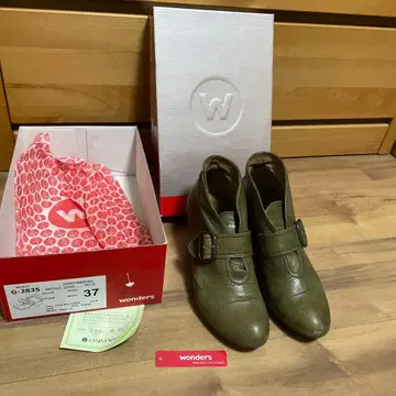 WONDERS 스페인산 스트레치 부츠 23.5cm 37사이즈 개성적