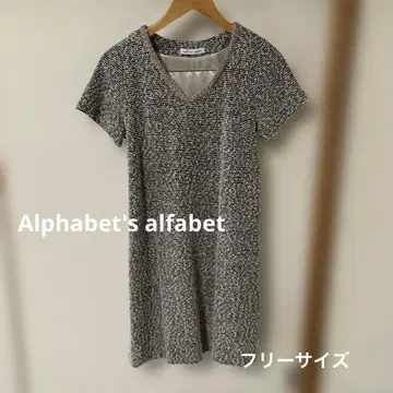 트위드풍 반팔 원피스