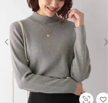 글로벌 워크 멜티 하이넥 리브 풀오버