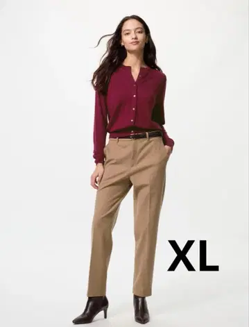 유니클로 웜 스마트 팬츠 브라운 XL