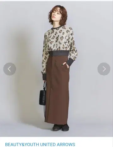 BEAUTY&YOUTH UNITED ARROWS 타이트 스커트 브라운