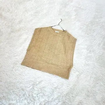 LOWRYS FARM 로리즈팜 코튼 블렌드 니트 베스트 F