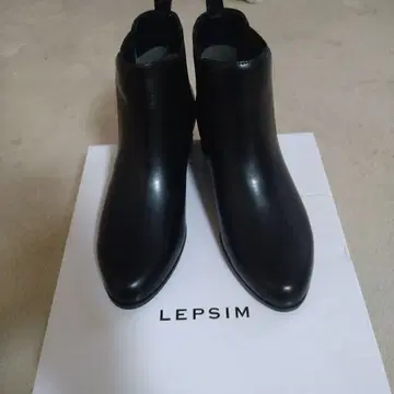 LEPSIM 블랙 사이드 고어 부츠 사이즈 M