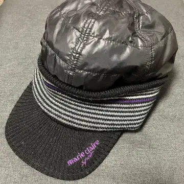 골프 캡 니트 모자 블랙