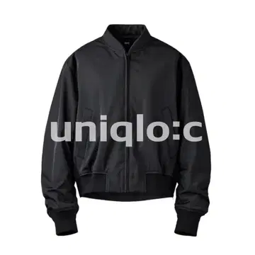 자켓 유니클로 UNIQLO C 보머 자켓 MA-1 블랙 xs